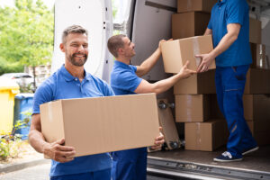 movers helping to move boxes